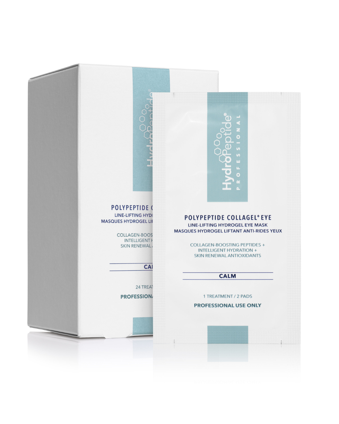 HYDROPEPTIDE POLYPEPTIDE COLLAGEL EYE 
Professzionális szemmaszk Polypeptide Eye 24 db Collagel+<br> Kollagénes, hidratáló szemmaszk, hatékonysággal akár a DNS szintjén, sejtszinten
