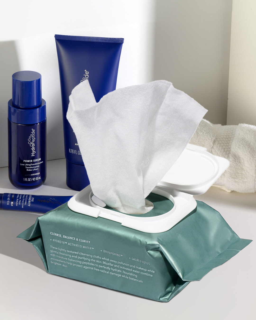 Hydroactive Cleanse<br>Micellás Anti-Age arctisztító kendő Detox hatással<br>30 db