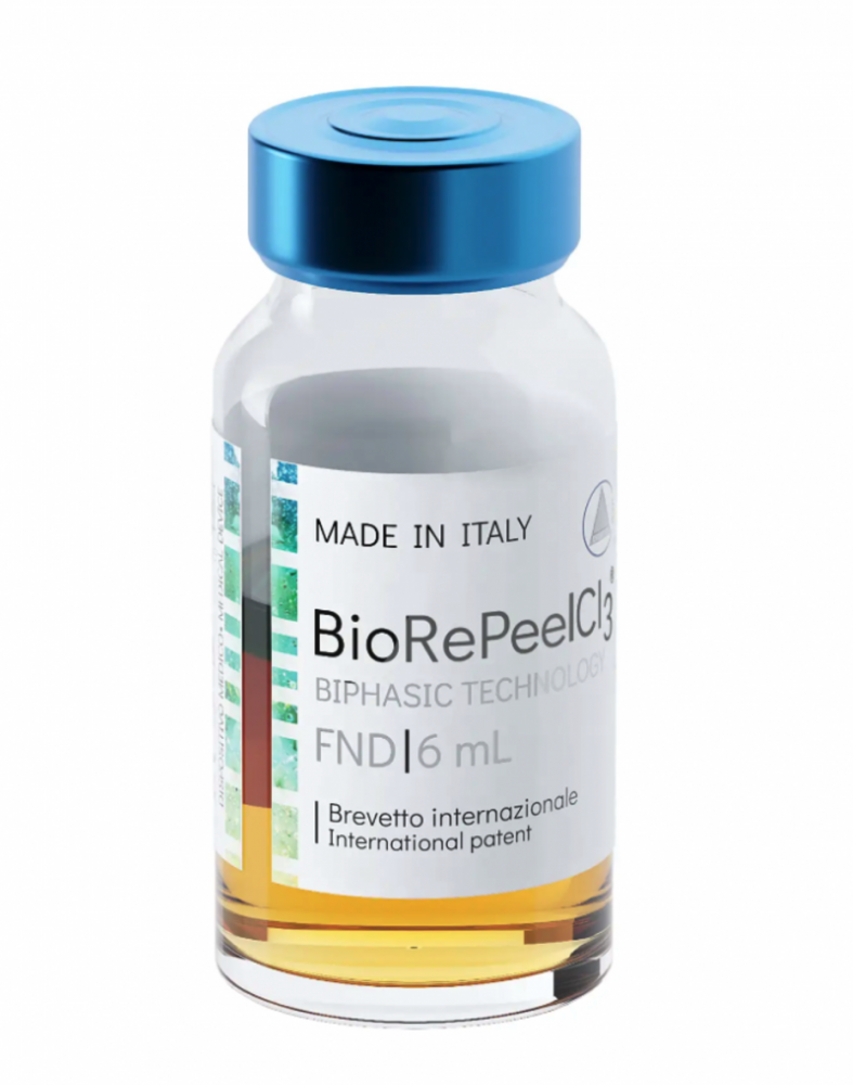 BIOREPEELCL3 FND / 5 pcs x 6 ml. 
Orvosi-kémiai TCA peeling 5 ampullával, szabadalmaztatott kétszakaszos technológiával, megerősített klinikai vizsgálatokkal. Orvostechnikai eszköz.