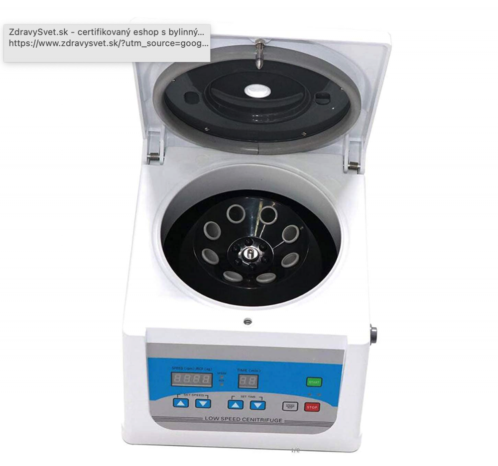 CENTRIFUGE PRP 
Centrifuga vérplazma nyeréséhez PRGF
