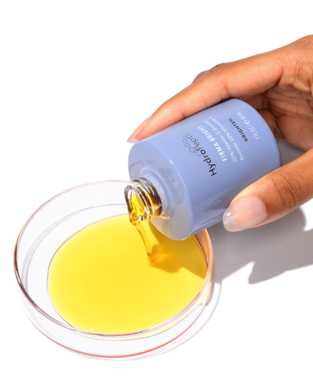 HYDROPEPTIDE FIRMA BRIGHT 
Arcbőr szérum kollagén serkentésére és a bőr világosítására 20% C-vitaminnal és Ellagi-C™-vel