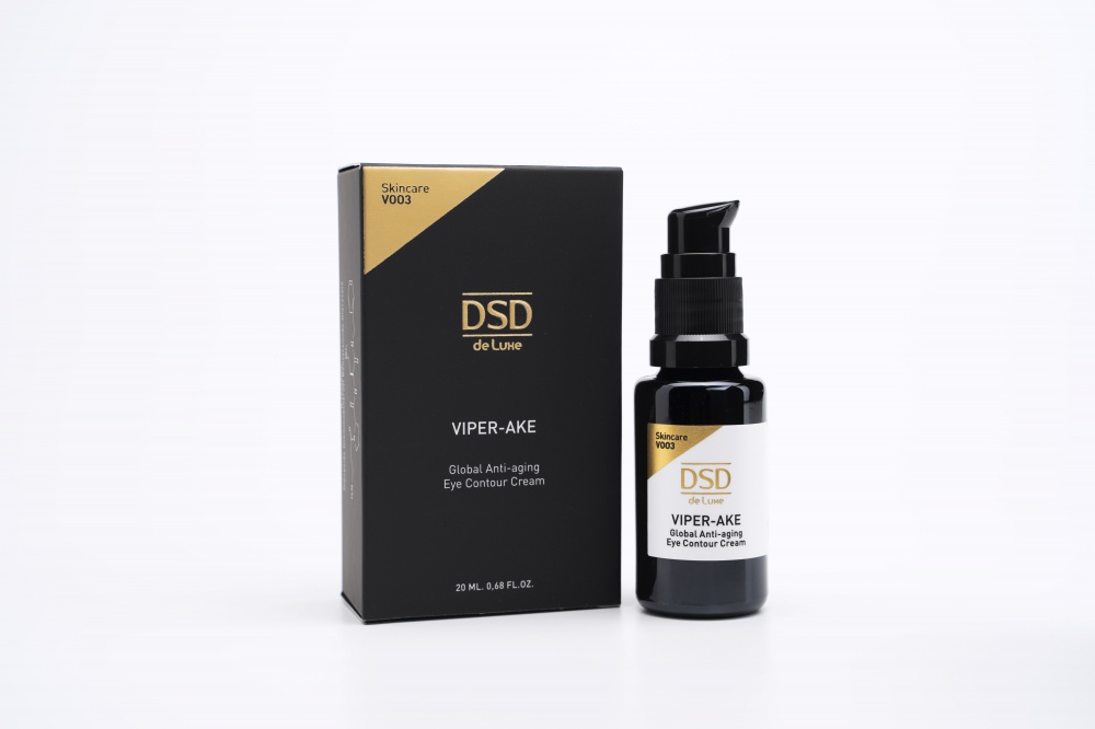 DSD SIMONE DE LUXE VIPER-AKE GLOBAL ANTI AGING EYE COUNTURE CREAM 
V003 Krém szemkörnyéki kontúrokhoz. EXP 12\/26 30% kedvezmény
