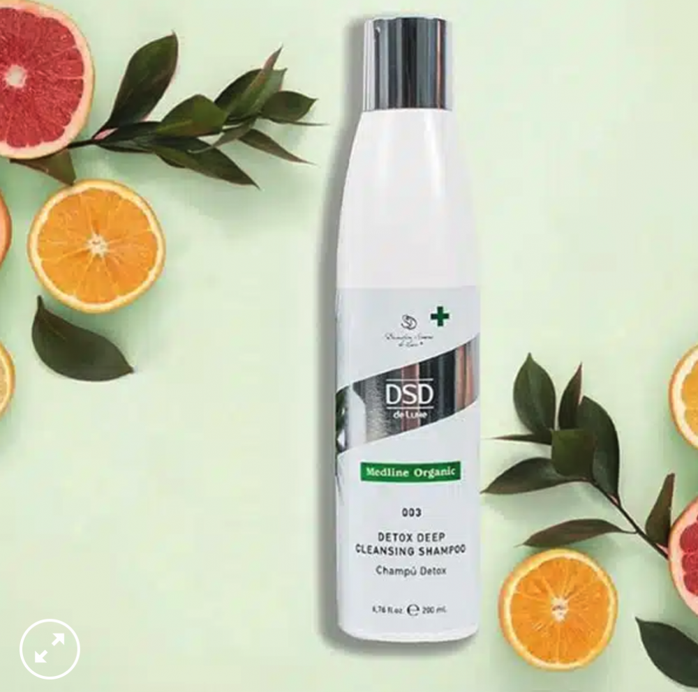 DSD SIMONE DE LUXE DETOX DEEP CLEANSING SHAMPOO 
003 Természetes sampon a méregtelenítésre és a haj mélytisztítására, sulfátmentes