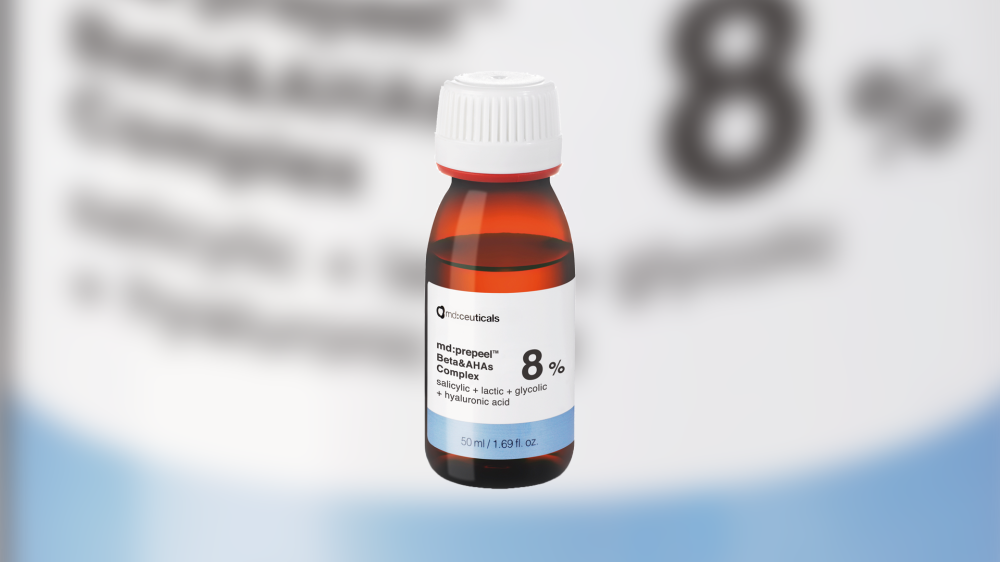 Hámlasztó arckezelés MD:PrePeel 8% Beta&AHAs Complex<br>A bőr előkészítése az aktív hámlasztás előtt