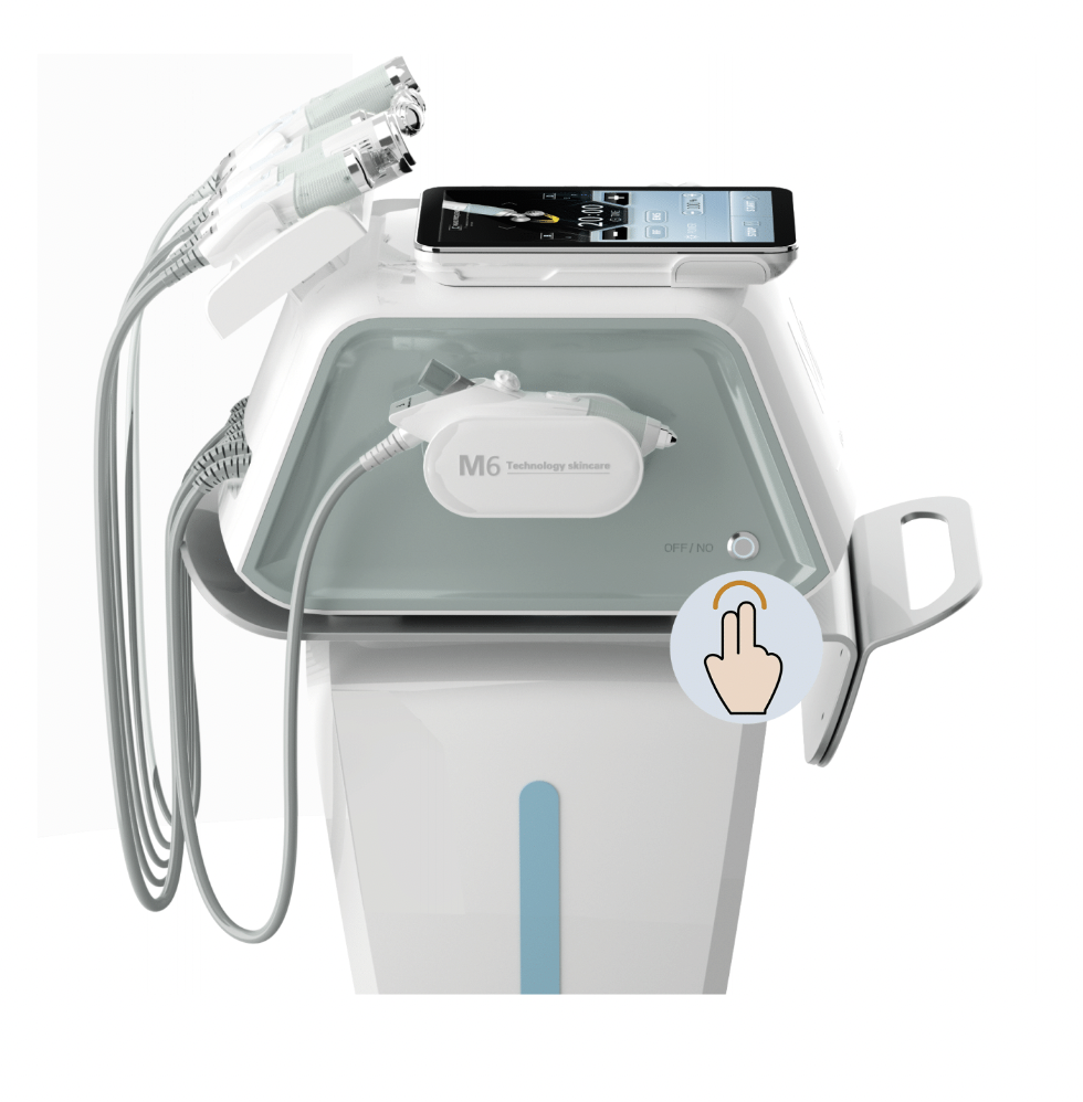 LIFFE 6 HYDRA BEAUTY<br> MULTIFUNKCIÓS KOZMETIKAI GÉP <br> Komplett bőrápolásra <br> 6 különböző kezelőfej