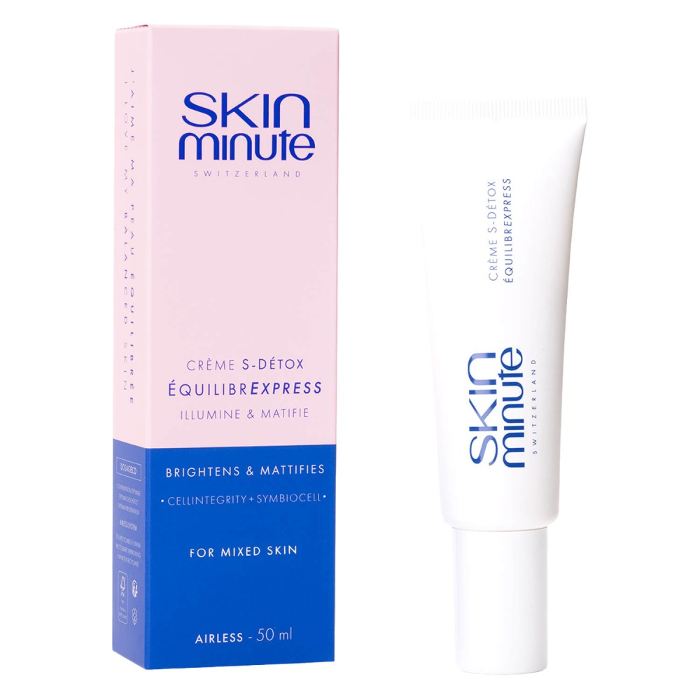 SKIN MINUTE S - DETOX EQULIBREXPRESS CREAM - EXPRESS BALANCE CREAM 
Hidratáló krém, amelyet málna őssejt-kultúrájából nyertek.