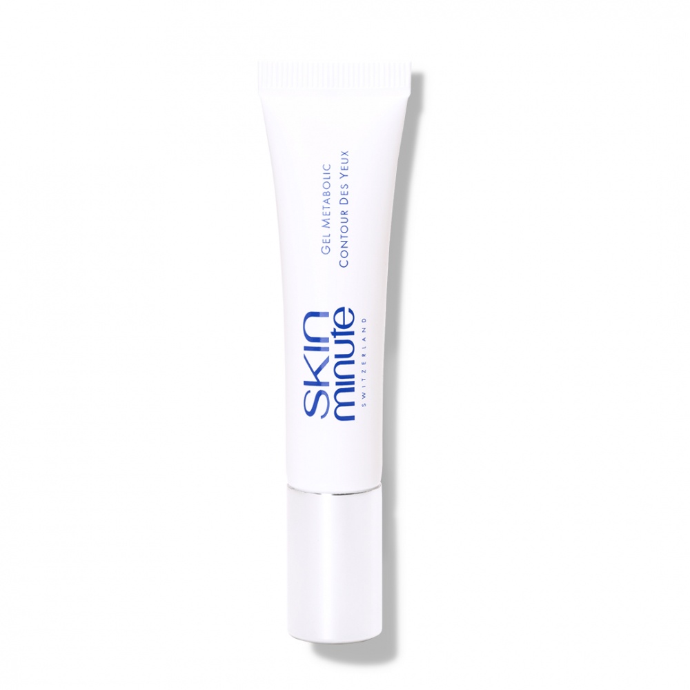 SKIN MINUTE METABOLIC EYE CONTOUR GEL 
Koffeint és tengeri alga kivonatot tartalmazó szemgél<br>Eye Gel Shot a duzzanat és a sötét karikák ellen 15 ml.