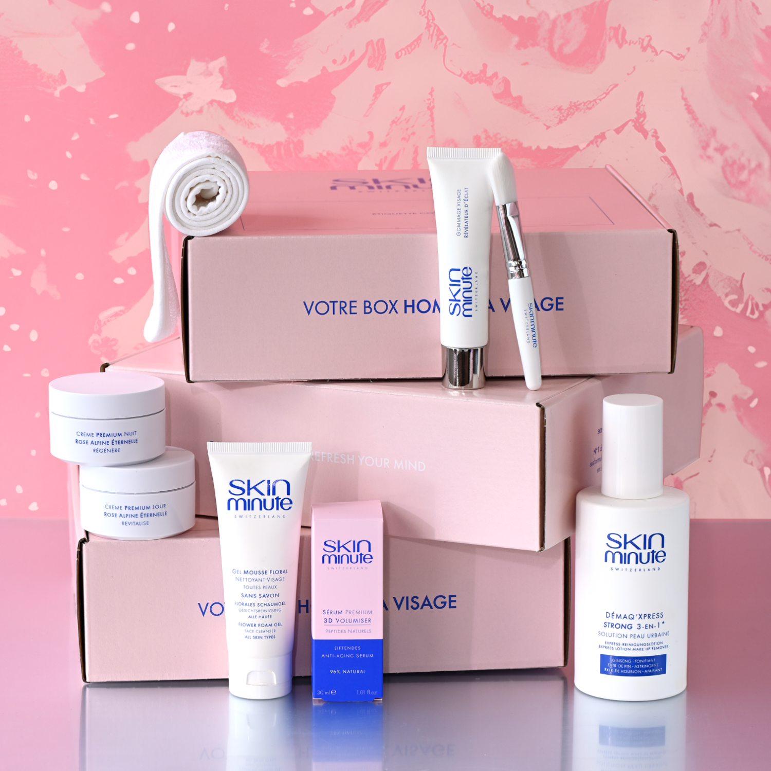 SKIN MINUTE PREMIUM 3D VOLUMISER TOTAL LIFT SERUM ANTI-AGING 
Ránctalanító aromszérum őssejtekkel a bőr feszesítésére, természetes peptidekkel gazdagítva 50+
