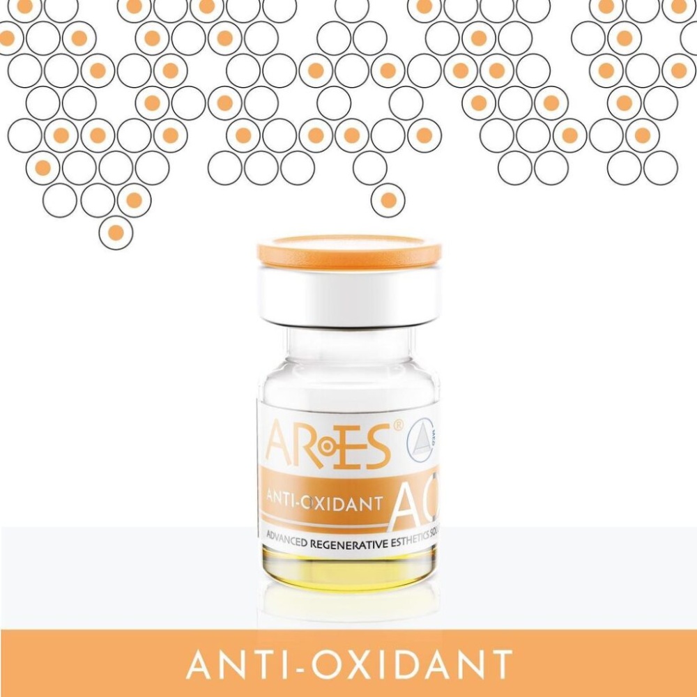 ARES ANTI-OXIDANT 
Anti-ageing kezelés fotóöregedő és krónikusan öregedő bőrre, csökkent ragyogással EXP 09/26 80% kedvezmény