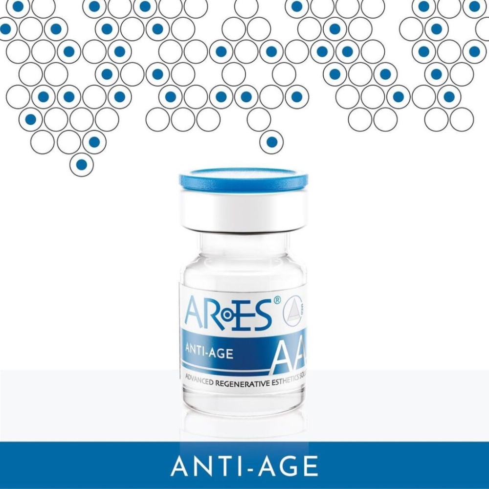 ARES ANTI-AGE 
A rugalmasság helyreállítása a kollagén, hialuronsav és elasztin szintézisének stimulálásával