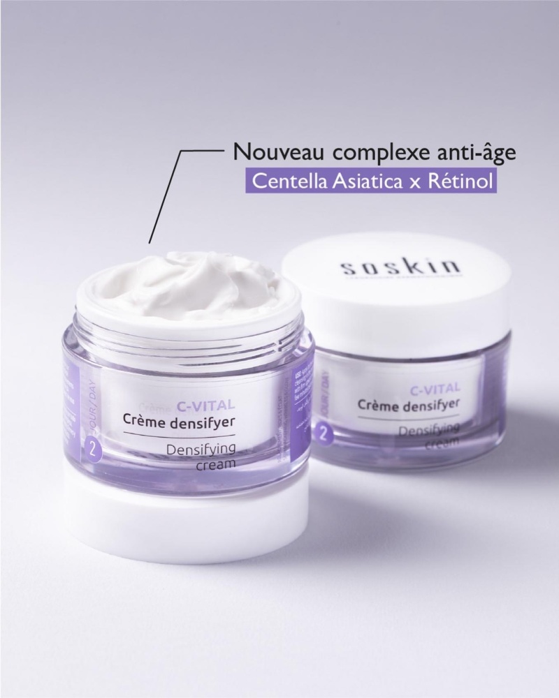 SOSKIN DENSIFYING CREAM PROFESSIONAL 
Kollagén és bőrfeszesítés 150ml.