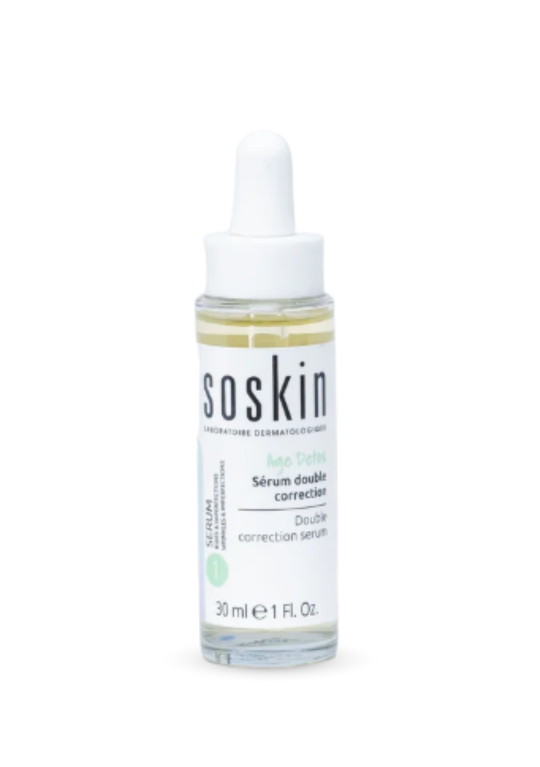 SOSKIN AGE DETOX® DOUBLE CORRECTION SERUM 
KÉTSZERES KORREKCIÓS SZÉRUM Szérum a tökéletlenségek csökkentésére