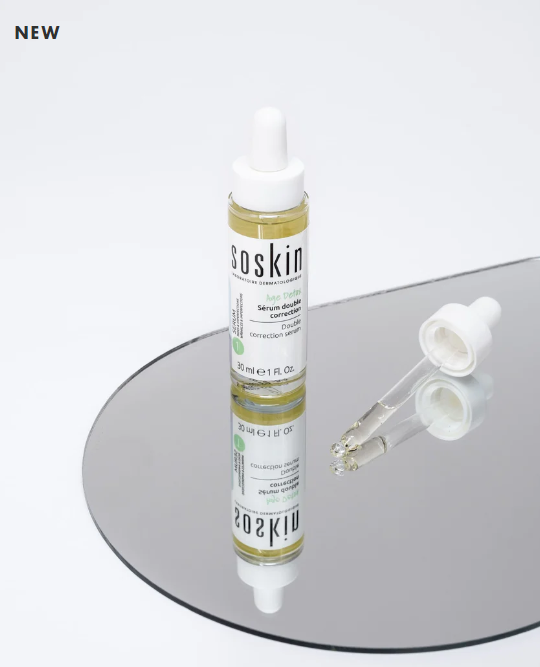 SOSKIN AGE DETOX® DOUBLE CORRECTION SERUM 
KÉTSZERES KORREKCIÓS SZÉRUM Szérum a tökéletlenségek csökkentésére