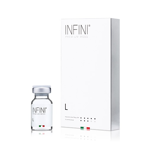 INFINI PREMIUM MESO L 
Mezoterápiás koktél előrehaladott öregedési jelekre