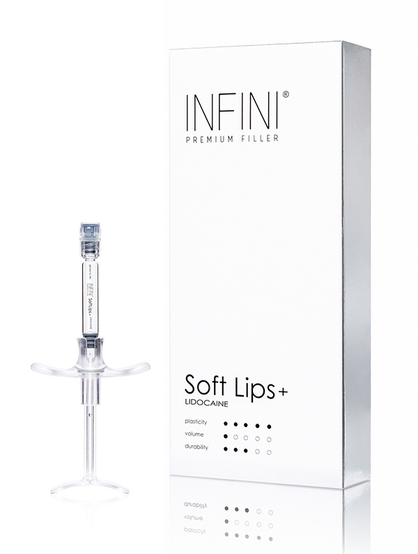 GIFT INFINI PREMIUM FILLER SOFT LIPS+ LIDOCAINE 
Ajándék Dermál töltő Soft Lips lidokainnal az ajkakra Kíméletes volumenkorrekció az ajkakon és a szájat körülvevő ráncok kisimítása