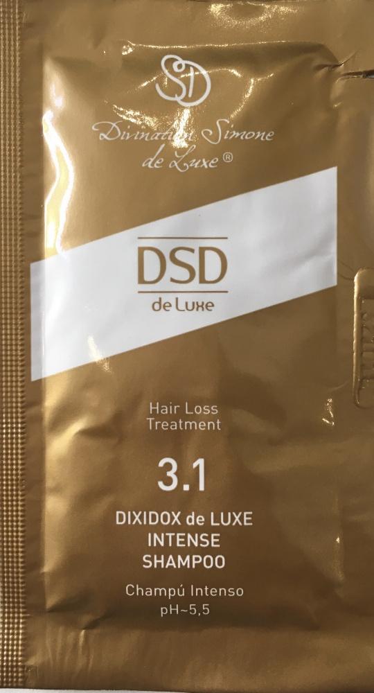 SAMPLE DSD INTENSE SHAMPOO 3.1 
Minta DSD Intense Shampoo 3.1