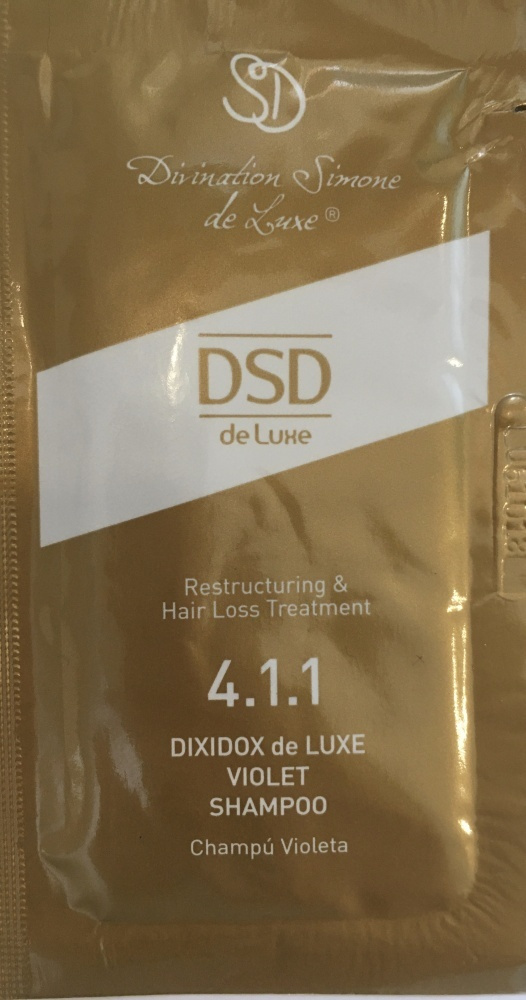 SAMPLE DSD VIOLET SHAMPOO 4.1.1 
Minta DSD Violet Shampoo 4.1.1