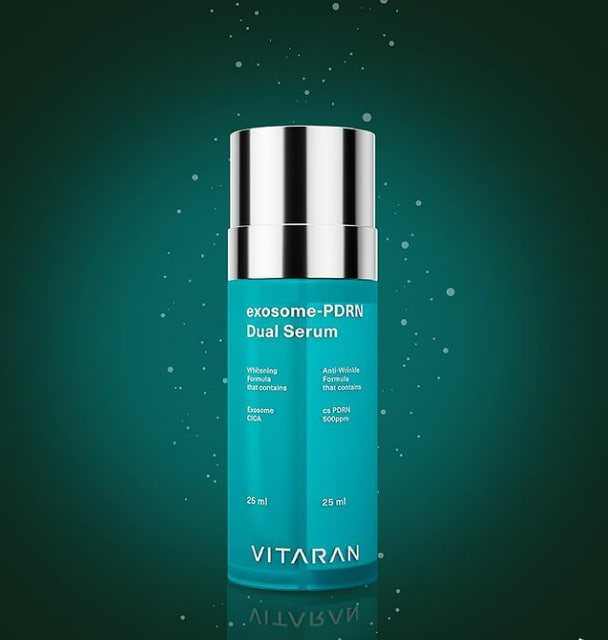 VITARAN HP DUAL SKIN SERUM - POLYNUCLEODITE FROM SALMON AND EXOZOME FOR REGENERATION AND HYDRATATION OF SKIN 
Lazac spermium + exozómák arcolaj/ szérum a bőr megújításához, hidratálásához és fiatalításához. Az öregedő bőr regenerációja. 50 ml.