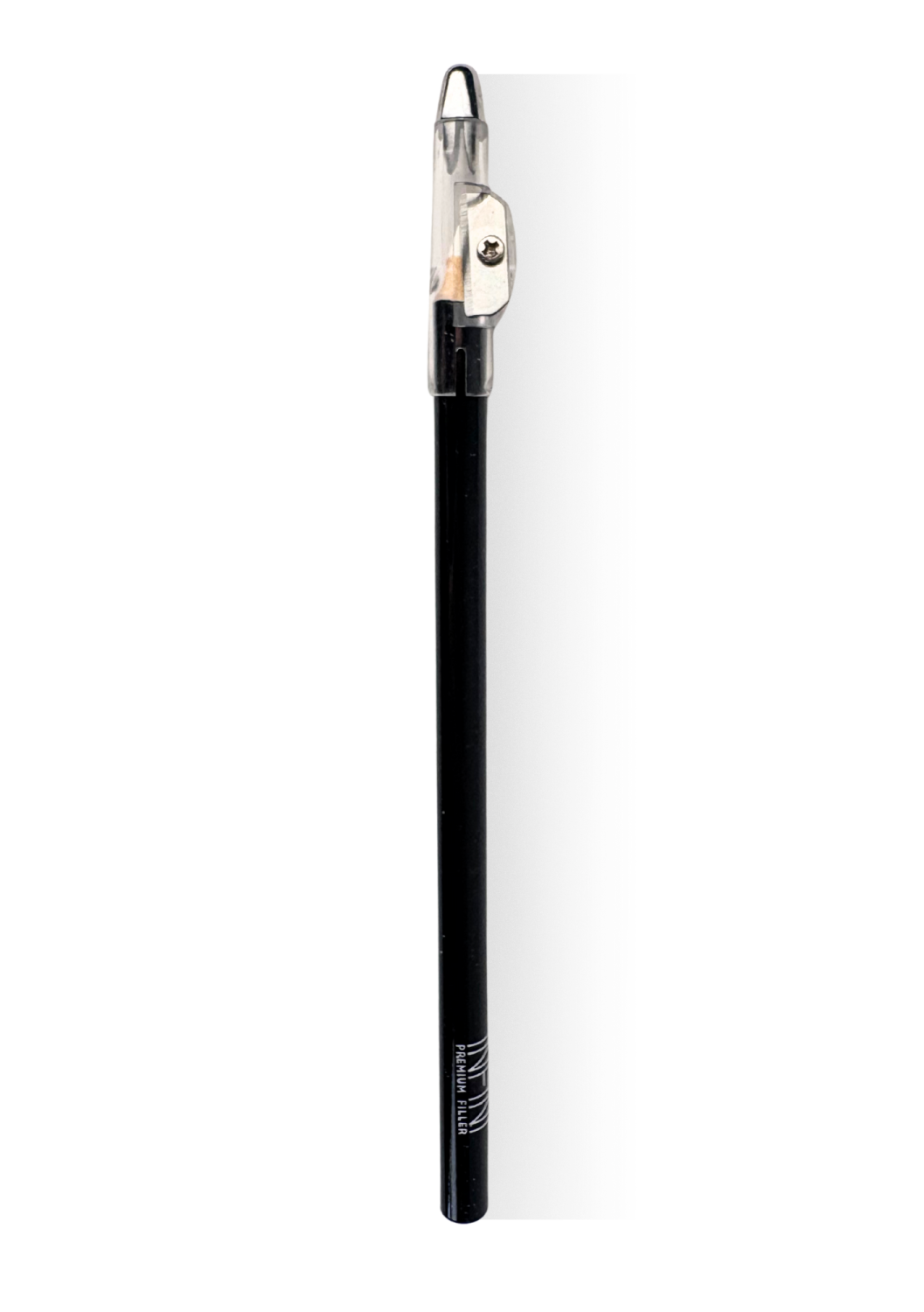 Darček Infini Cosmetics drawing up pencil with sharpener lid - white Biela ceruzka na estetické ošetrenie s orezávatkom