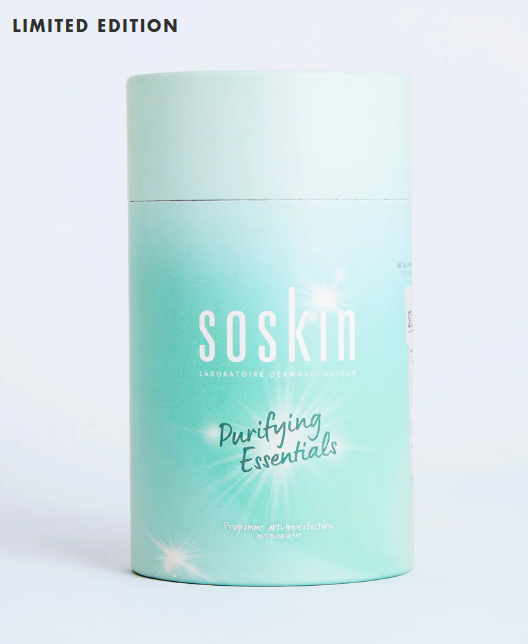 SOSKIN PURIFYING ESSENTIALS GREEN 1Box/3pcs 
Tisztító szett a bőrhibák csökkentésére