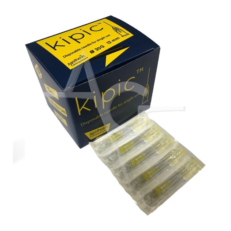MICRO INJECTION TŰ KIPIC® 30G 30G x 25mm, 100 db. <br> Alkalmas a “Russian lips” technikára is
