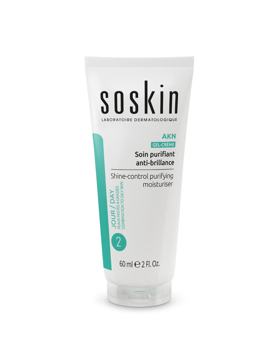 SOSKIN AKN SHINE-CONTROL PURIFYING MOISTURISER 
Könnyű hidratáló krém a felesleges faggyú és a fényesség csökkentésére EXP 12/26 40% kedvezmény