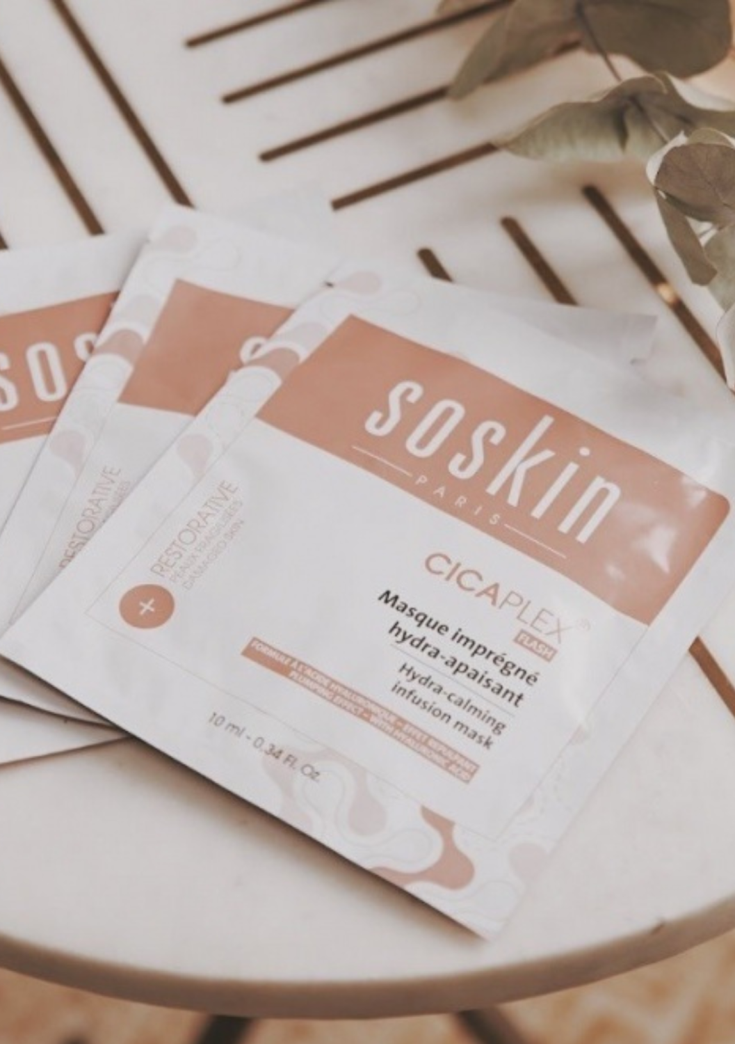 SOSKIN PARIS CICAPLEX® HYDRA CALMING INFUSION MASK SACHET 
Hidratáló és nyugtató maszk érzékeny bőrre