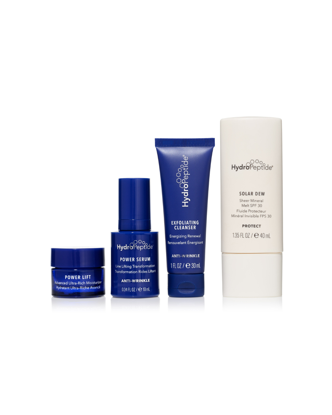 HYDROPEPTIDE SUMMER SKIN RESCUE KIT 
Nyári bőrápolás. Tisztító tej, szérum, krém, napvédő krém, neszeszer Nyári kedvezmény 40%