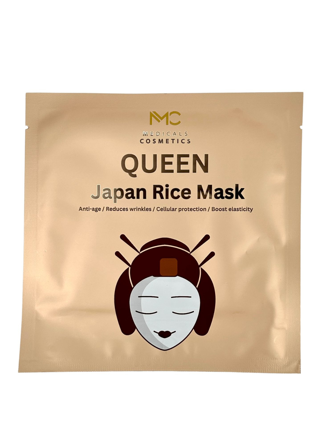 GIFT MEDICALS COSMETICS QUEEN JAPAN RICE MASK 
Ajándék Hidrogél arcpakolás a Medicals Cosmetics-től fermentált rizzsel és növényi kivonatokkal