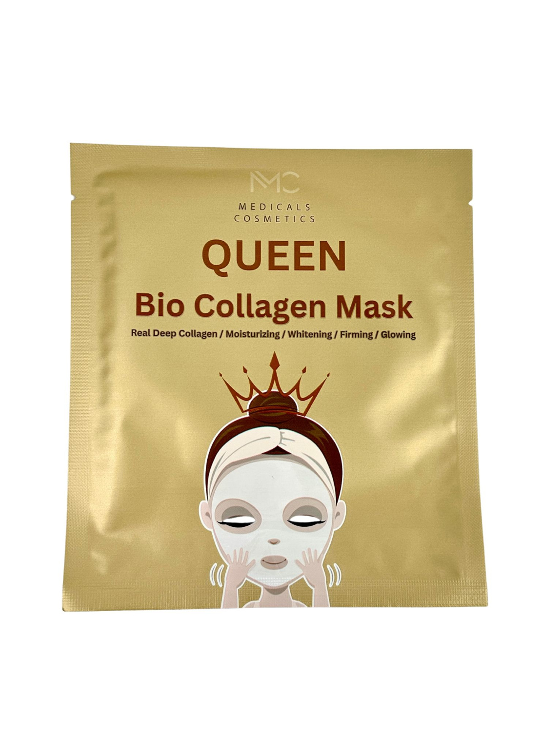 MEDICALS COSMETICS QUEEN BIO COLLAGEN MASK 
Hidrogél arcpakolás Medicals Cosmetics kollagénnal