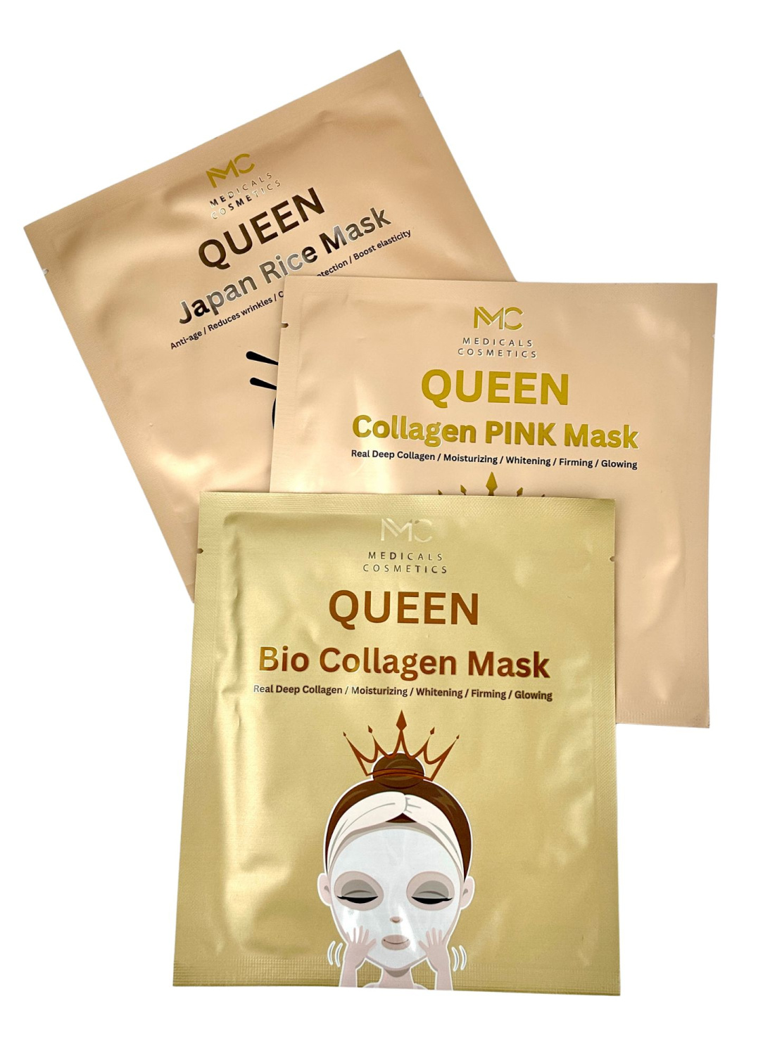 GIFT MEDICALS COSMETICS QUEEN BIO COLLAGEN MASK 
Ajándék Hidrogél arcpakolás Medicals Cosmetics kollagénnel