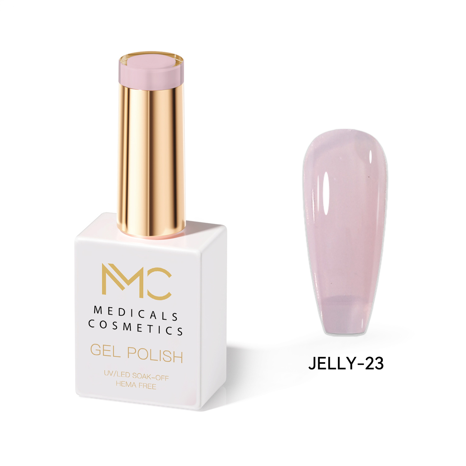 JELLY GEL POLISH HEMA FREE - PROFESSIONAL MEDICALS COSMETICS - NAILS COLOR JELLY GEL 
MC JELLY 23 - Rózsaszín gél körmöknek UV lámpa alá. A luxus áttetsző üvegkörmök hatása. HEMA FREE