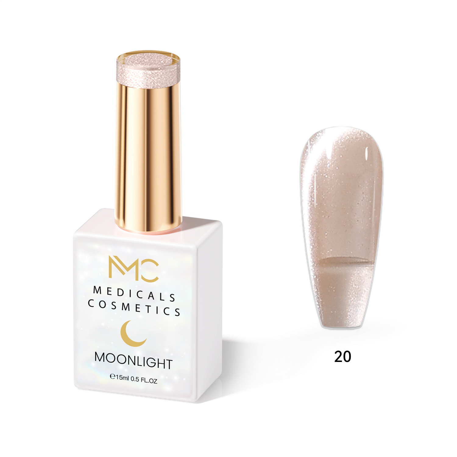 MOONLIGHT GEL POLISH  HEMA FREE  NAILS COLOR GEL PROFESSIONAL  MC MEDICALS COSMETICS