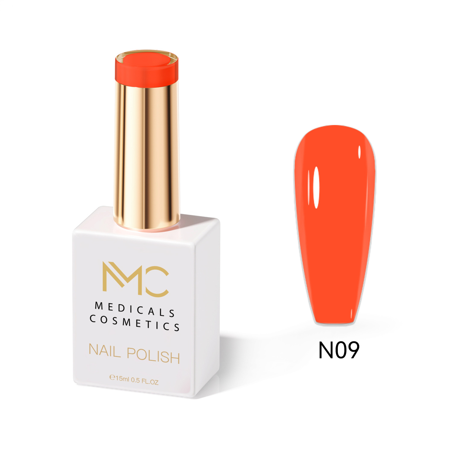 NAIL POLISH  PROFESSIONAL  MC MEDICALS COSMETICS 
MC KÖRÖMLAKK 09 - KÖRÖMLAKK időtlen barackos színárnyalattal, tartós hatással és luxus megjelenéssel