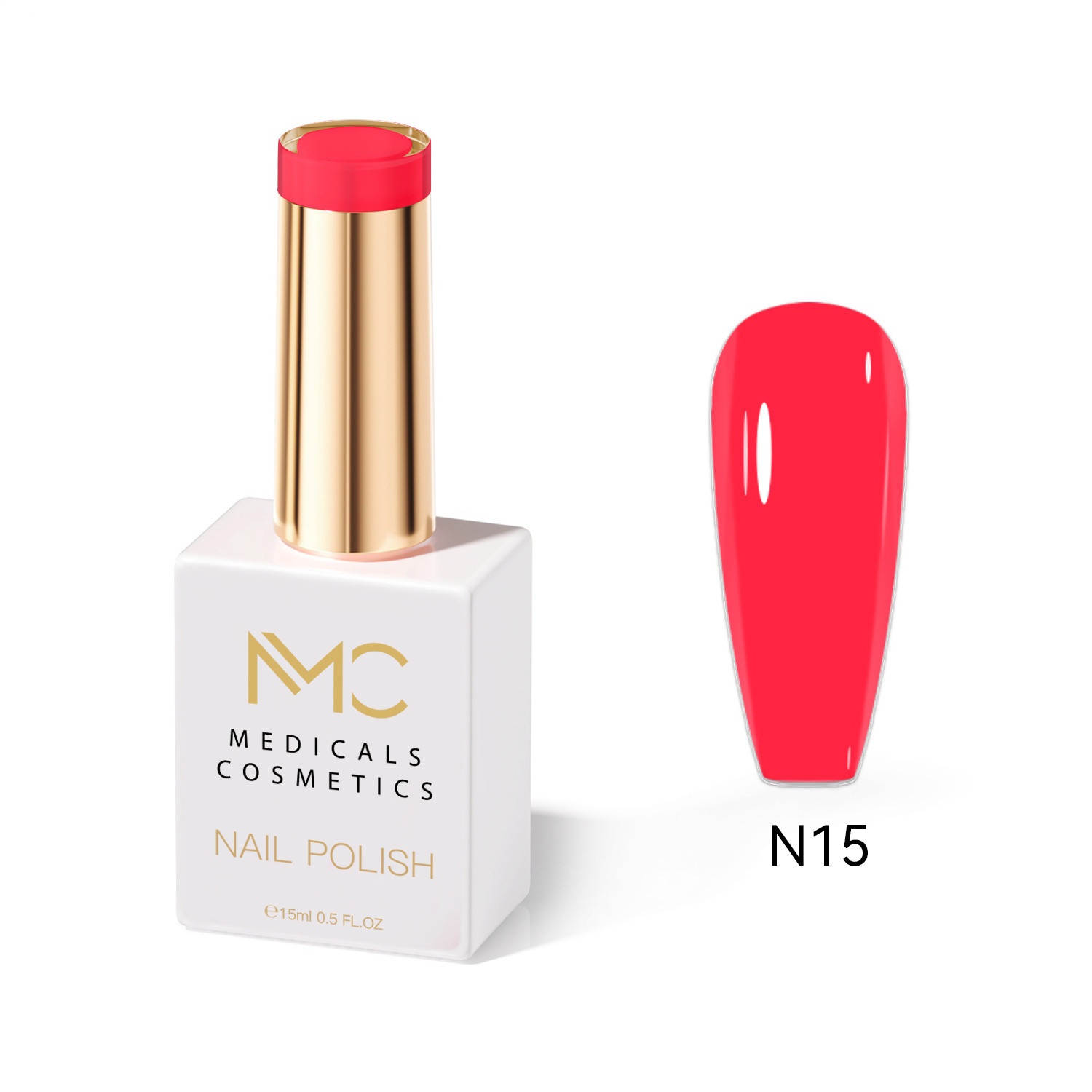 NAIL POLISH  PROFESSIONAL  MC MEDICALS COSMETICS 
MC NAIL POLISH 15 - MŰKÖRMÖK LAKKja időtlen rózsaszín árnyalattal, tartós hatással és luxus megjelenéssel