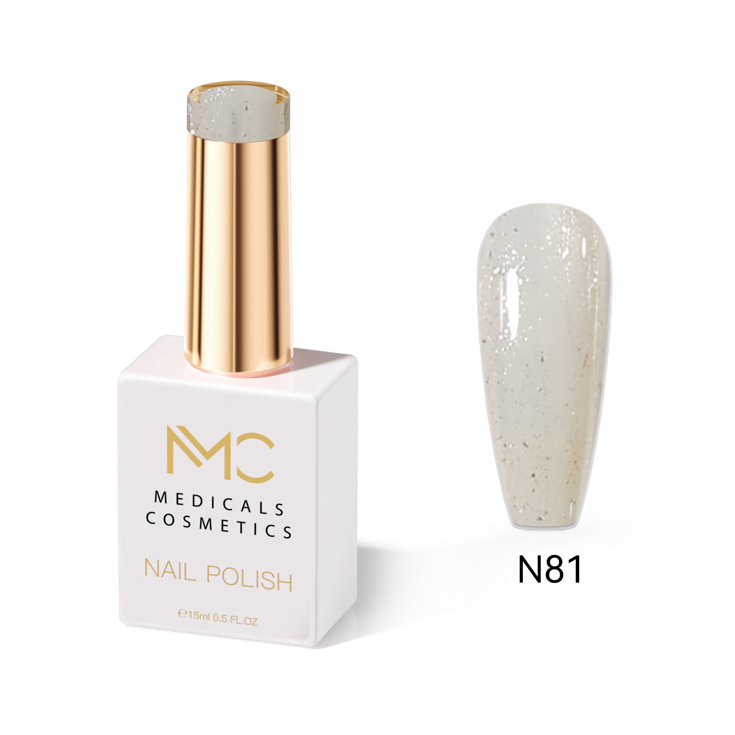 NAIL POLISH  PROFESSIONAL  MC MEDICALS COSMETICS 
MC KÖRÖMLAKK 81 - LAK A KÖRÖMHÖZ időtálló fehér árnyalatban, tartós hatással és luxus megjelenéssel