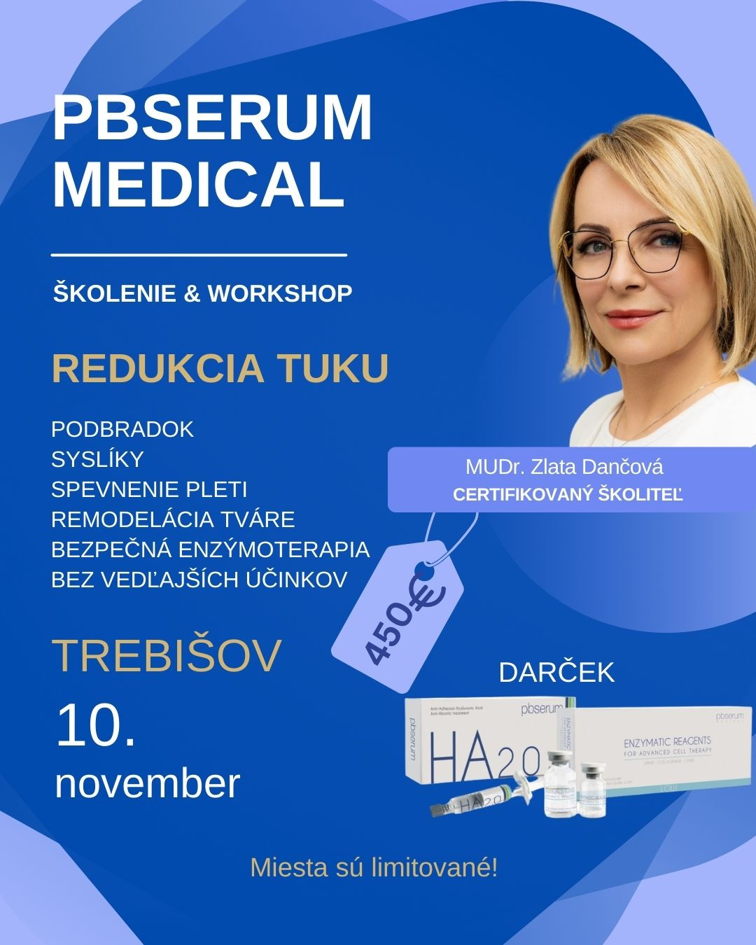 WORKSHOP PBSERUM MEDICAL LINE 
PBSerum Medical képzés orvosoknak november 10-én