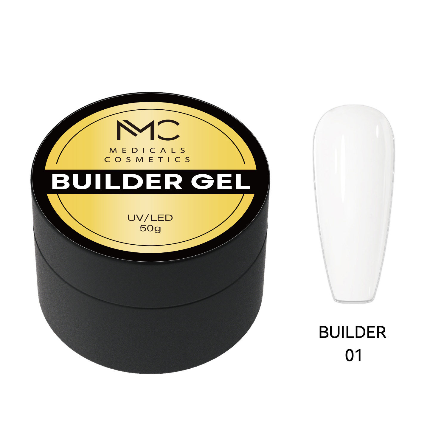 BUILDER GEL REGULAR - PROFESSIONAL MEDICALS COSMETICS - WHITE 
Fehér modellező gél a körmök számára