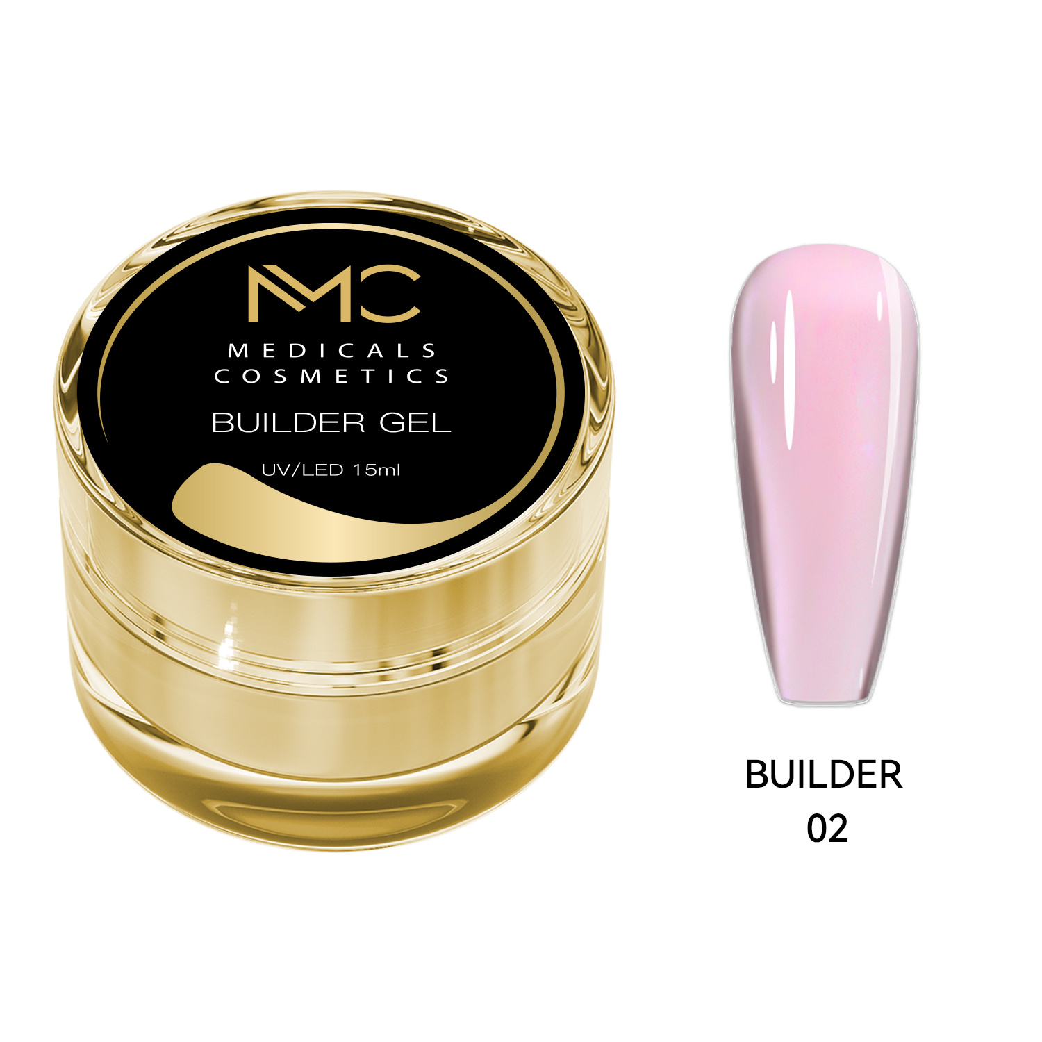 BUILDER GEL REGULAR - PROFESSIONAL MEDICALS COSMETICS - PINK 
Rózsaszín körömformázó gél