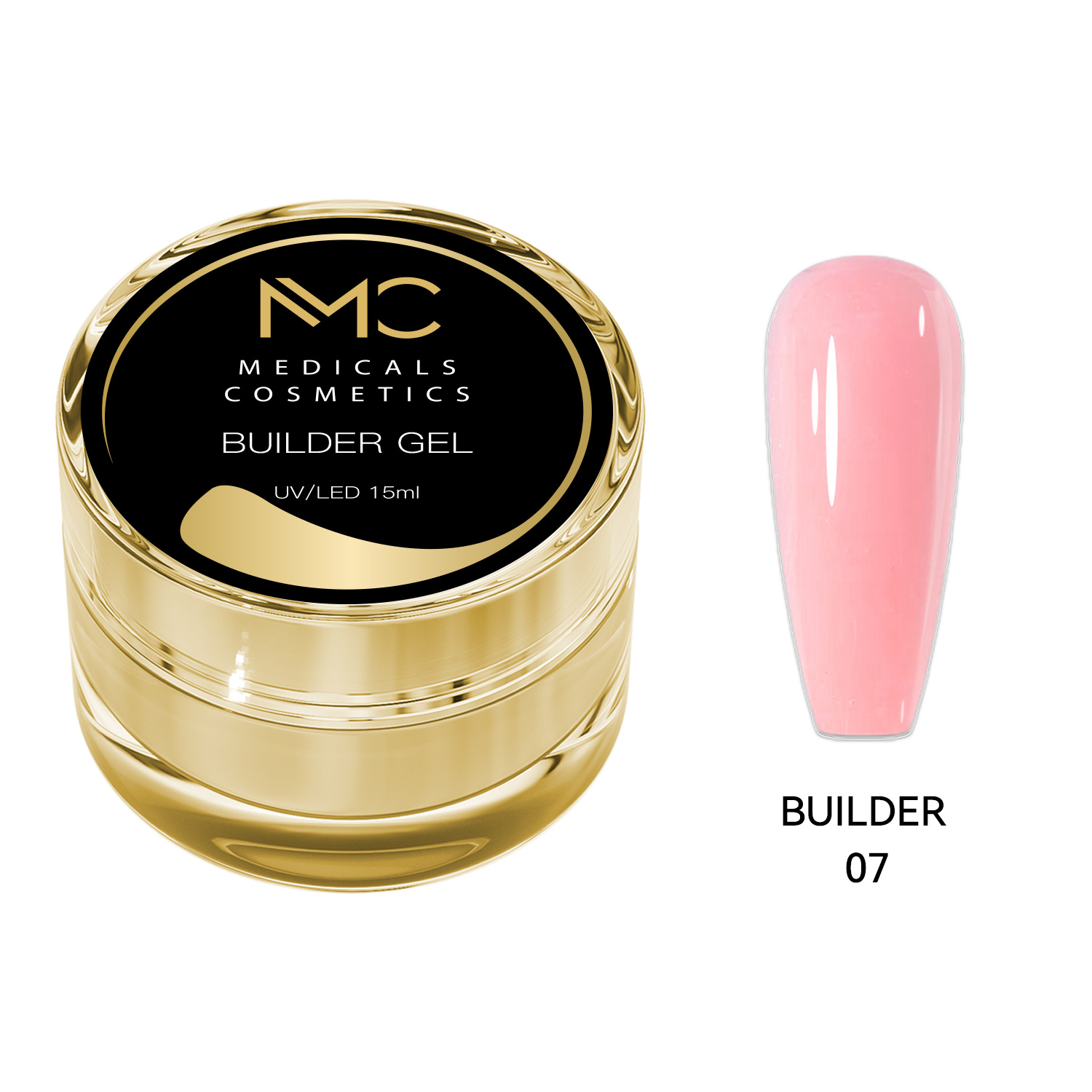 BUILDER GEL REGULAR - PROFESSIONAL MEDICALS COSMETICS - PINK 
Rózsaszín körömformázó gél
