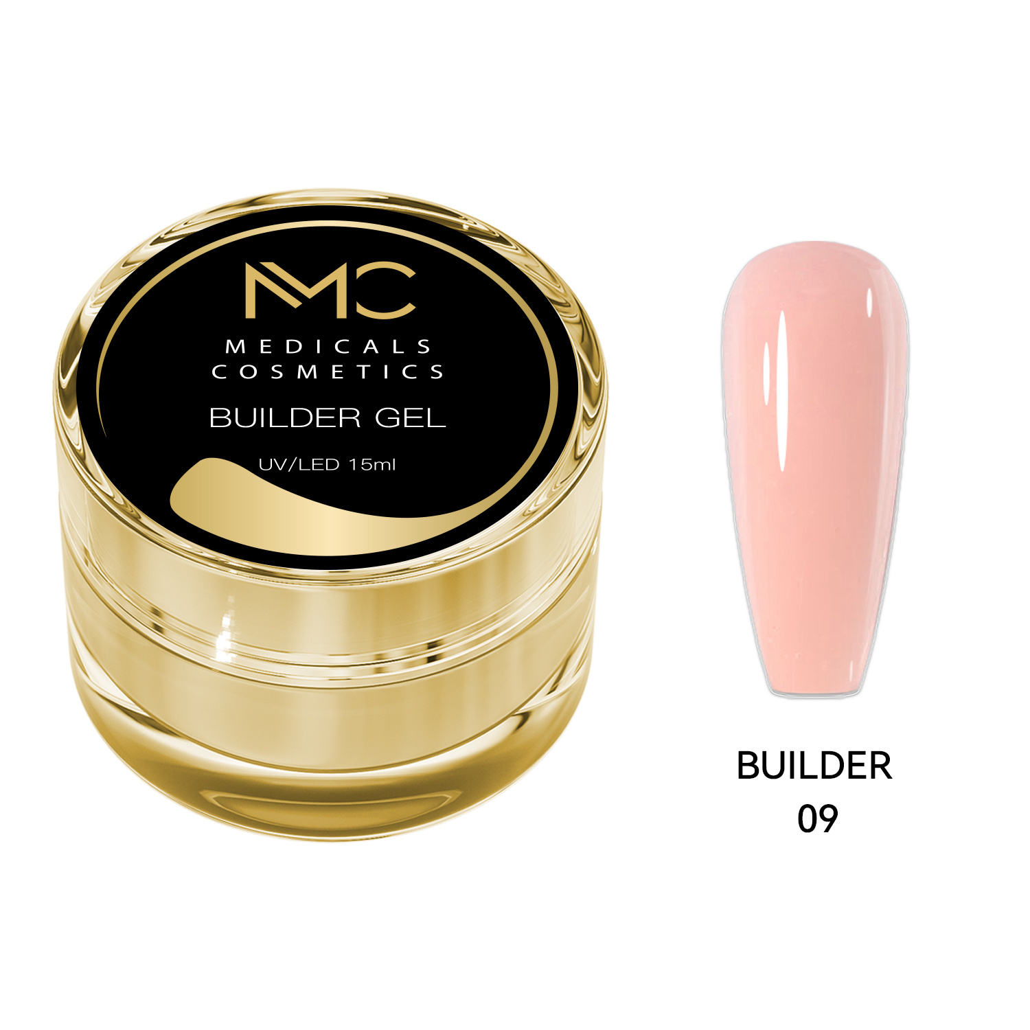 BUILDER GEL REGULAR - PROFESSIONAL MEDICALS COSMETICS - NUDE 
Test formáló gél a körmök számára