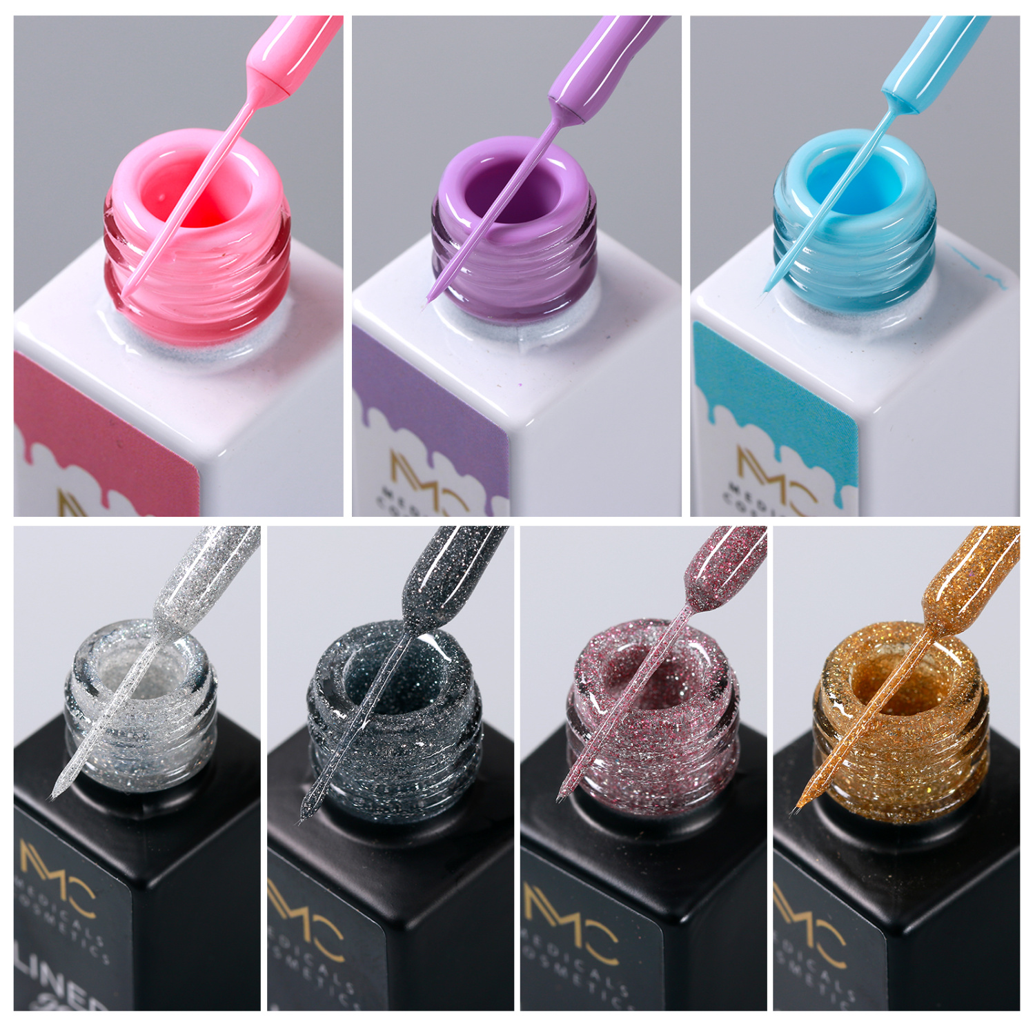 REFLECTIVE LINER GEL 03 - PROFESSIONAL MEDICALS COSMETICS - SILVER 
UV/LED körömdíszítő gél ultra finom, visszfényes csillámpelyhekkel, ezüst árnyalatban