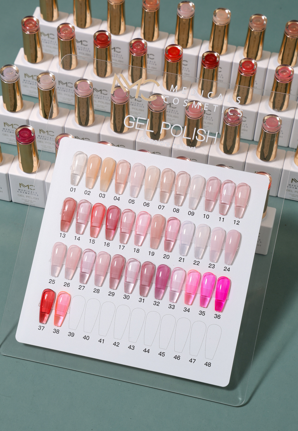 COLOR PALETTE - JELLY GEL POLISH 
Színminta - Jelly gél lakk körömre