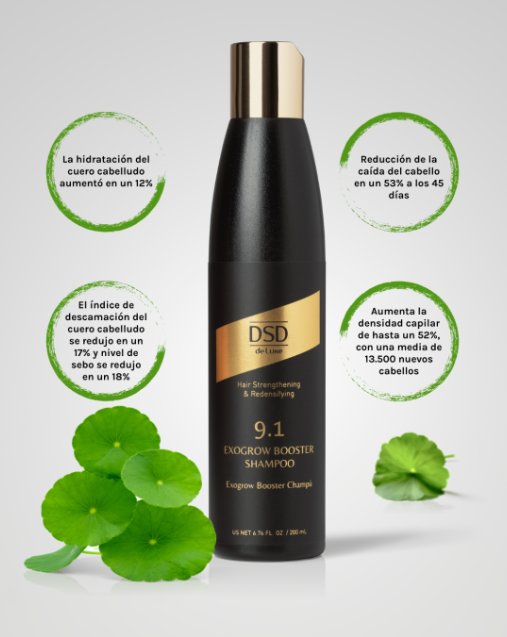 DSD SIMONE DE LUXE EXOGROW BOOSTER SHAMPOO 
9.1L Innovatív sampon exoszómákkal a haj növekedésének elősegítésére és a hajhullás megelőzésére.