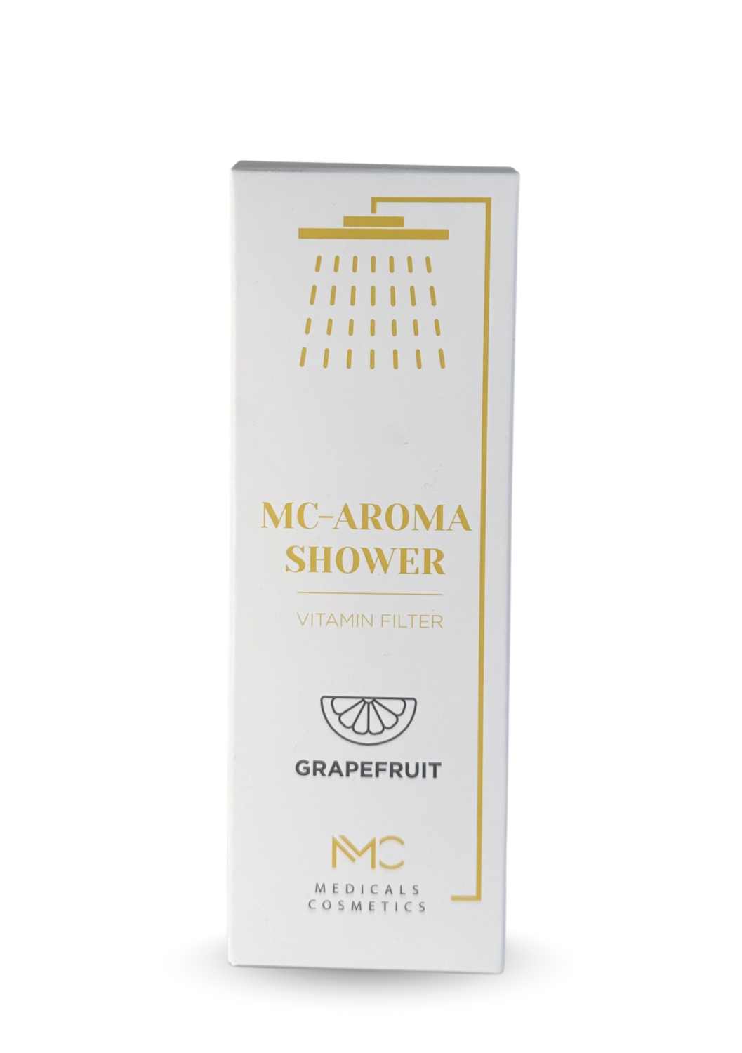 MC-AROMA SHOWER <br>GRAPEFRUIT 
Medicals Cosmetics zuhanyaroma-szűrő <br> Grapefruit C-vitaminnal