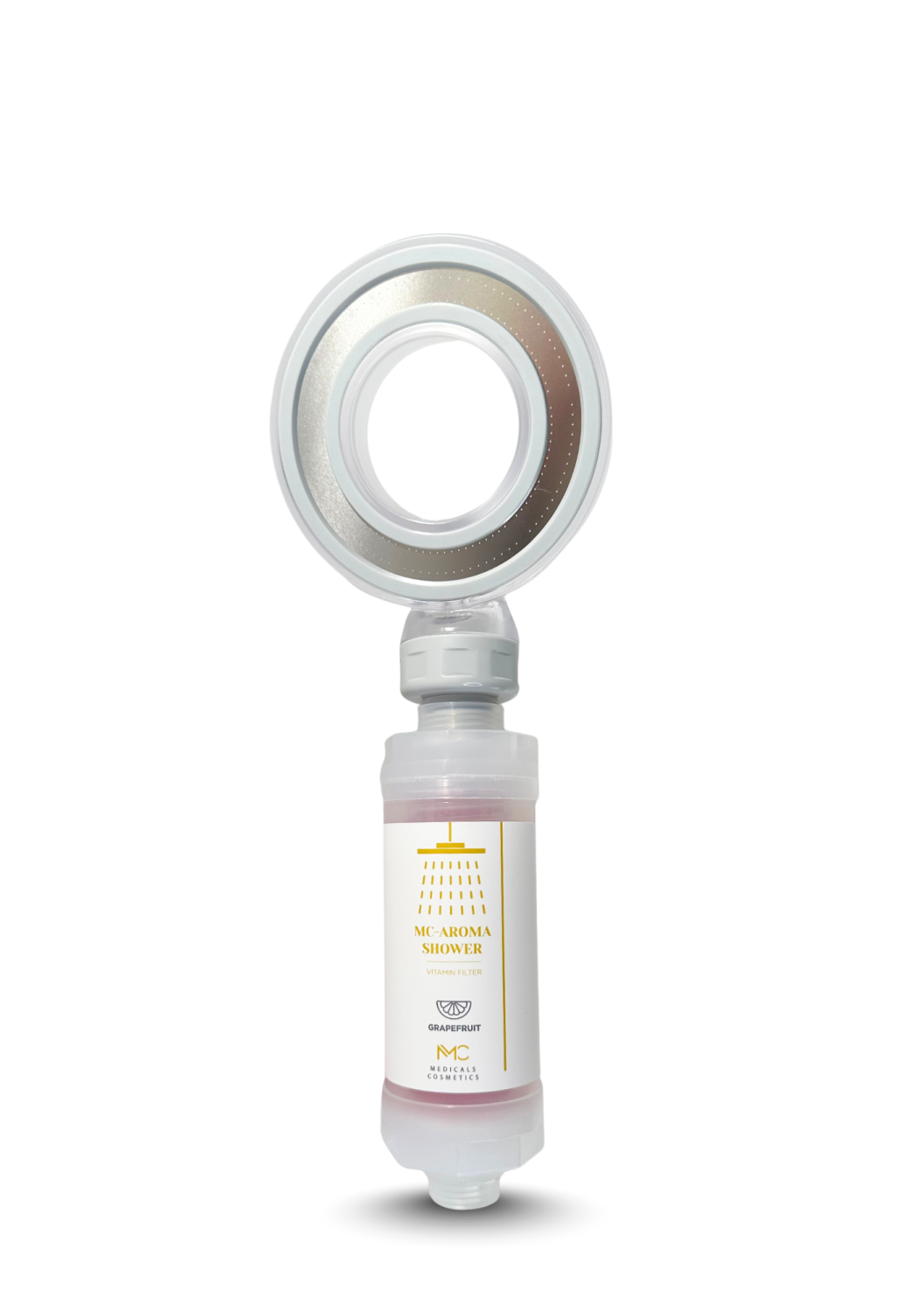 MC-AROMA SHOWER <br>GRAPEFRUIT 
Medicals Cosmetics zuhanyaroma-szűrő <br> Grapefruit C-vitaminnal