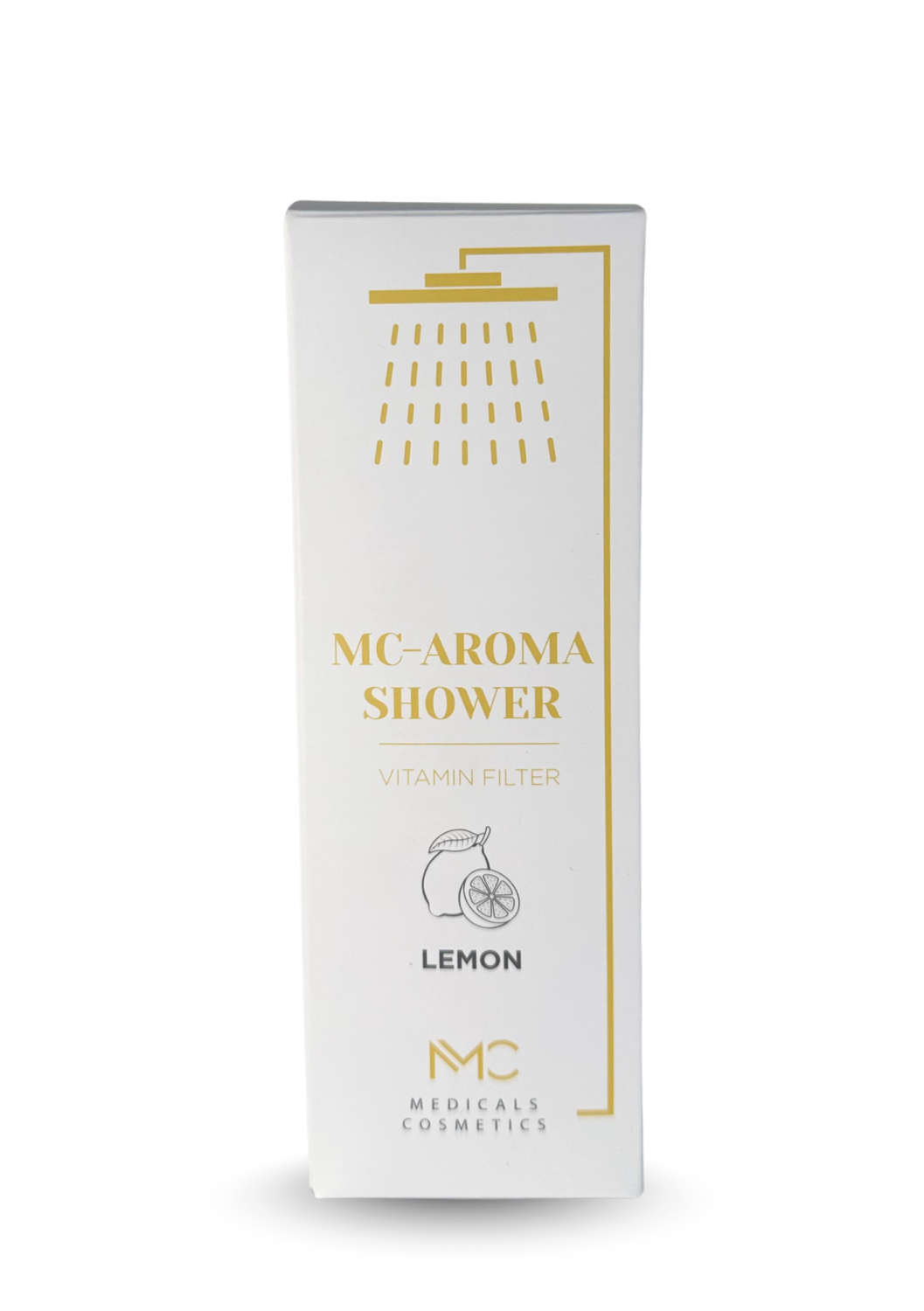 MC-AROMA SHOWER <br>LEMON 
Medicals Cosmetics zuhanyaroma-szűrő <br> Citrom C-vitaminnal