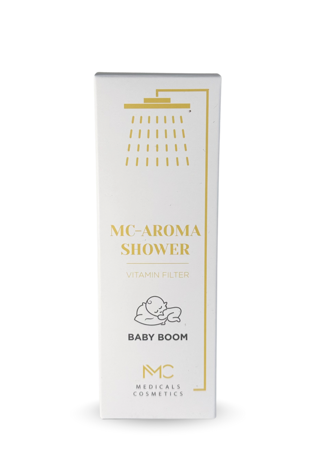MC-AROMA SHOWER <br>BABY BOOM 
Medicals Cosmetics zuhanyaroma-szűrő <br> Baby Boom C-vitaminnal