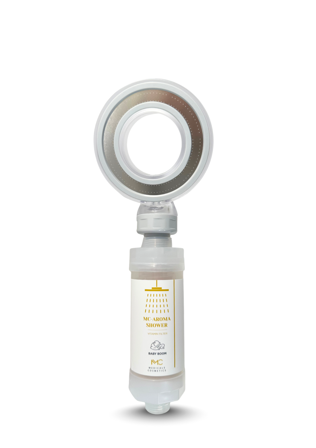 MC-AROMA SHOWER <br>BABY BOOM 
Medicals Cosmetics zuhanyaroma-szűrő <br> Baby Boom C-vitaminnal