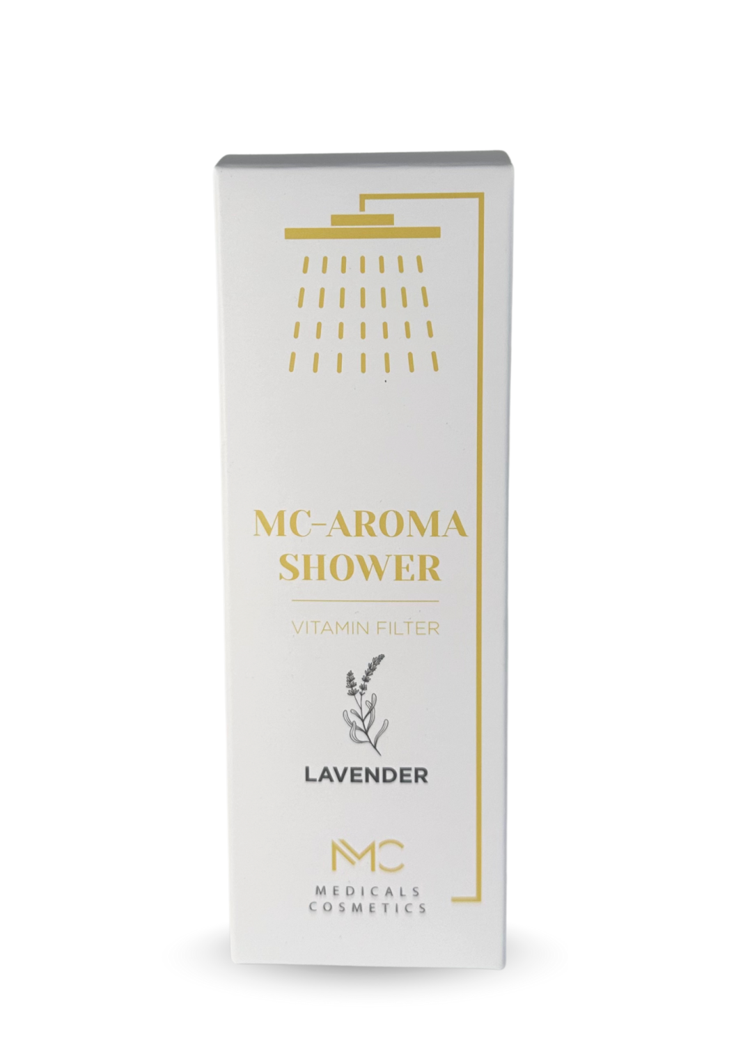 MC-AROMA SHOWER <br>LAVENDER 
Medicals Cosmetics zuhanyaroma-szűrő <br> Levendula C-vitaminnal